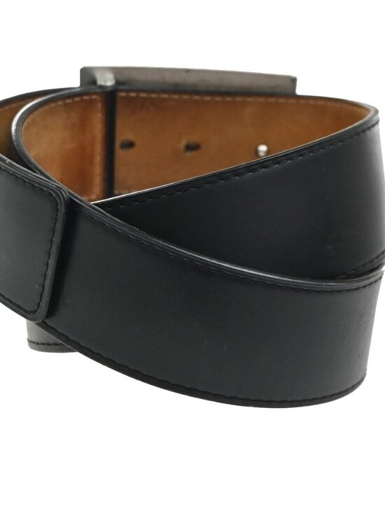 LOUIS VUITTON Ceinture Jeans Buckle Belt 80/32 Leather BK SR Spain M6812 63KC996 main image 4